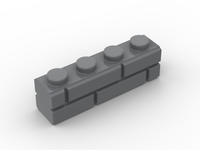 Profile Brick 1x4 (Mauersteine) (25 Stück)
