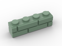 Profile Brick 1x4 (Mauersteine) (25 Stück)
