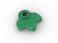 Plant Round 1x1 with 3 Leaves (100 Stück)