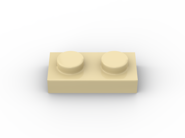 Plate 1x2 (100 Stück)
