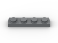 Plate 1x4 (100 Stück)