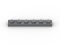 Plate 1x6 (50 Stück)