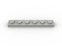 Plate 1x6 (50 Stück)