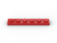 Plate 1x6 (50 Stück)