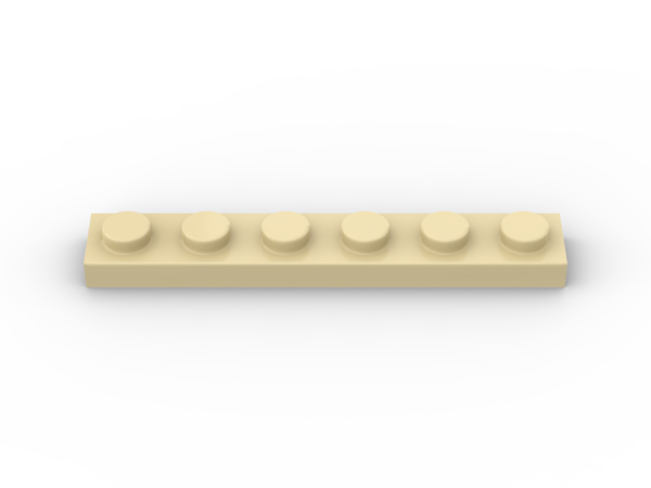 Plate 1x6 (50 Stück)