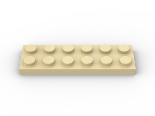 Plate 2x6 (25 Stück)