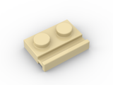 Plate Modified 1x2 with Door Rail (100 Stück)